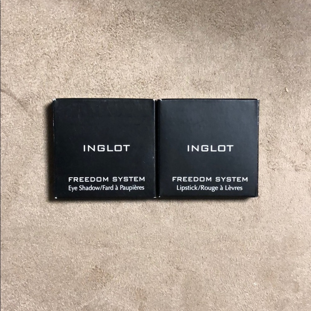 Inglot eyeshadow and lip bundle